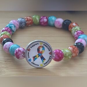 Autism Awareness Ribbon Wire
Wristlet Bracelet